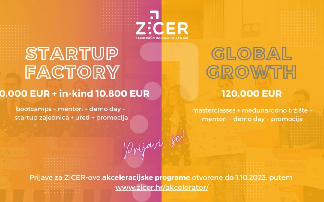 Zagrebačkim startupovima kroz Startup Factory i Global Growth akceleratore na raspolaganju više od 150.000,00 eura