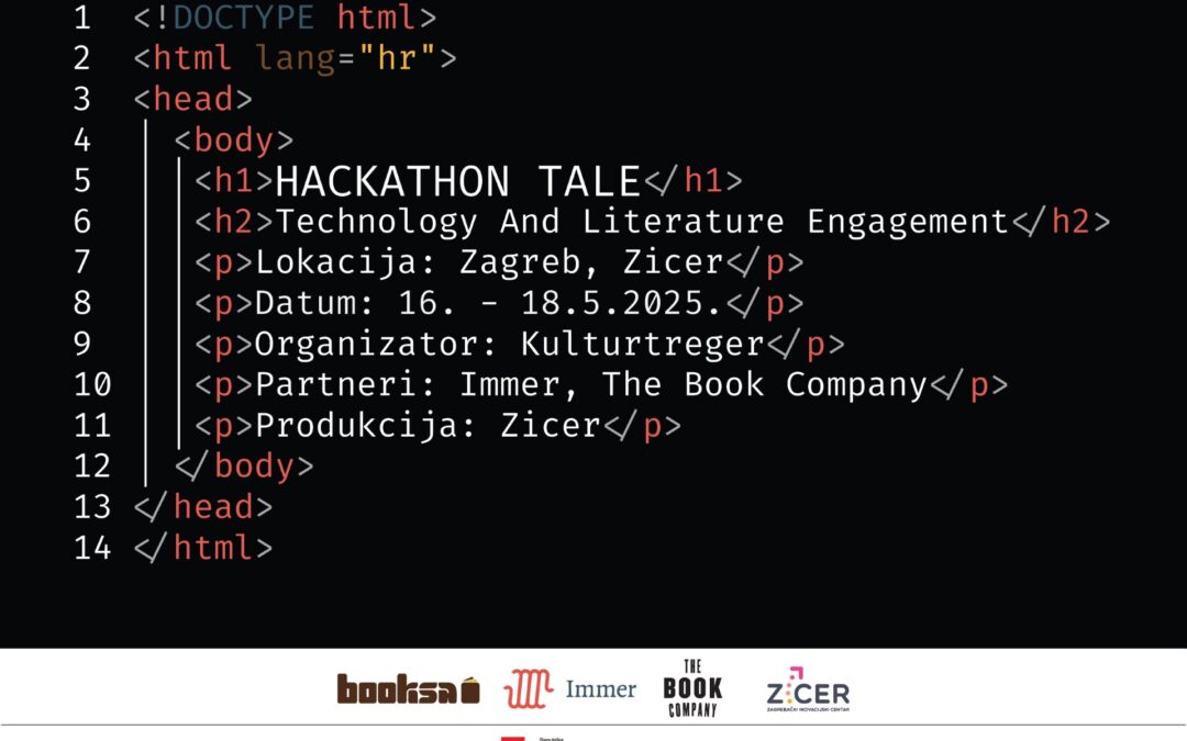 Prijavite se na hackathon TALE, kreirajte nove načine doživljavanja književnih priča, zabavite se i osvojite  vrijedne nagrade!